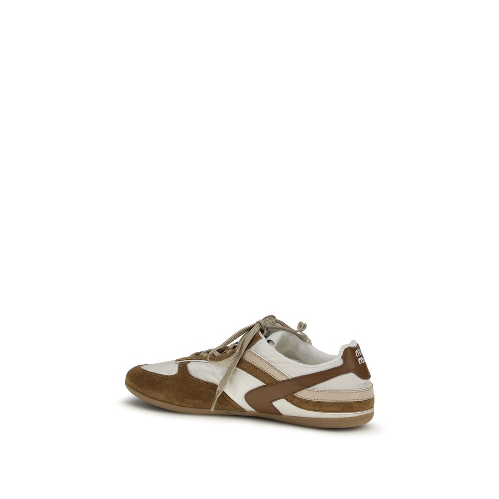 Miu Miu Gymnasium Chalk White Cinnamon Sneakers