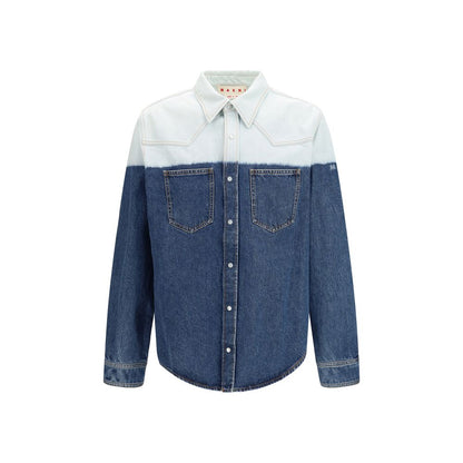 Marni Blue Denim Shirt - Dip-Dye Design