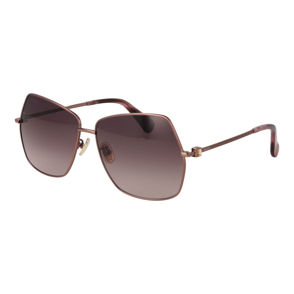 Max Mara Women’s Sunglasses – Bronze Metal Frame, Purple Gradient Lenses
