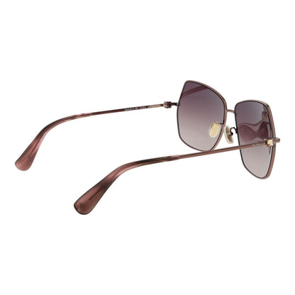 Max Mara Women’s Sunglasses – Bronze Metal Frame, Purple Gradient Lenses