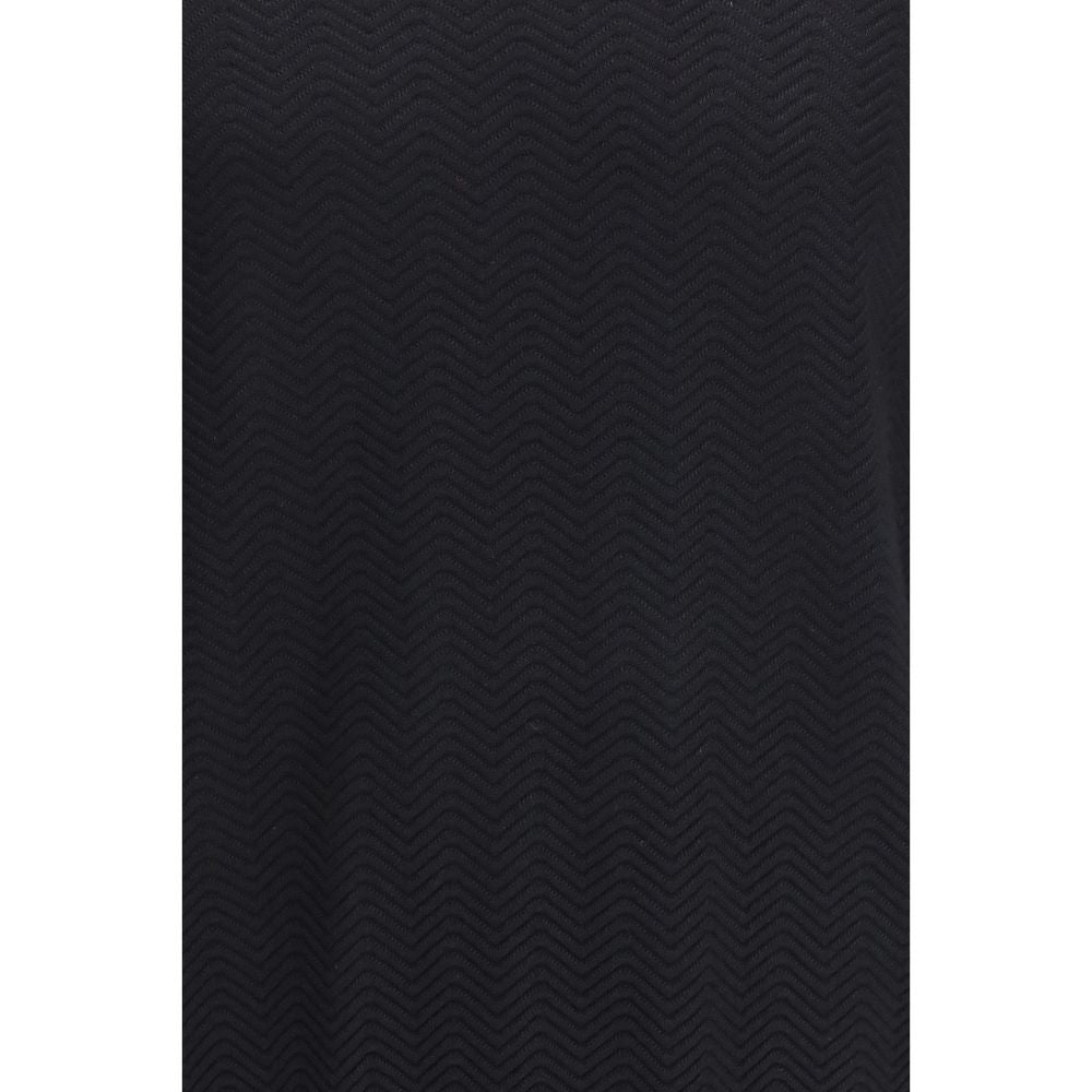 Giorgio Armani Black Silk Short-Sleeved Sweater