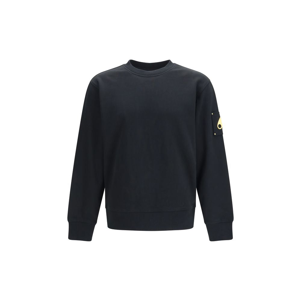 Moose Knuckles Hartsfield Black Cotton Sweatshirt