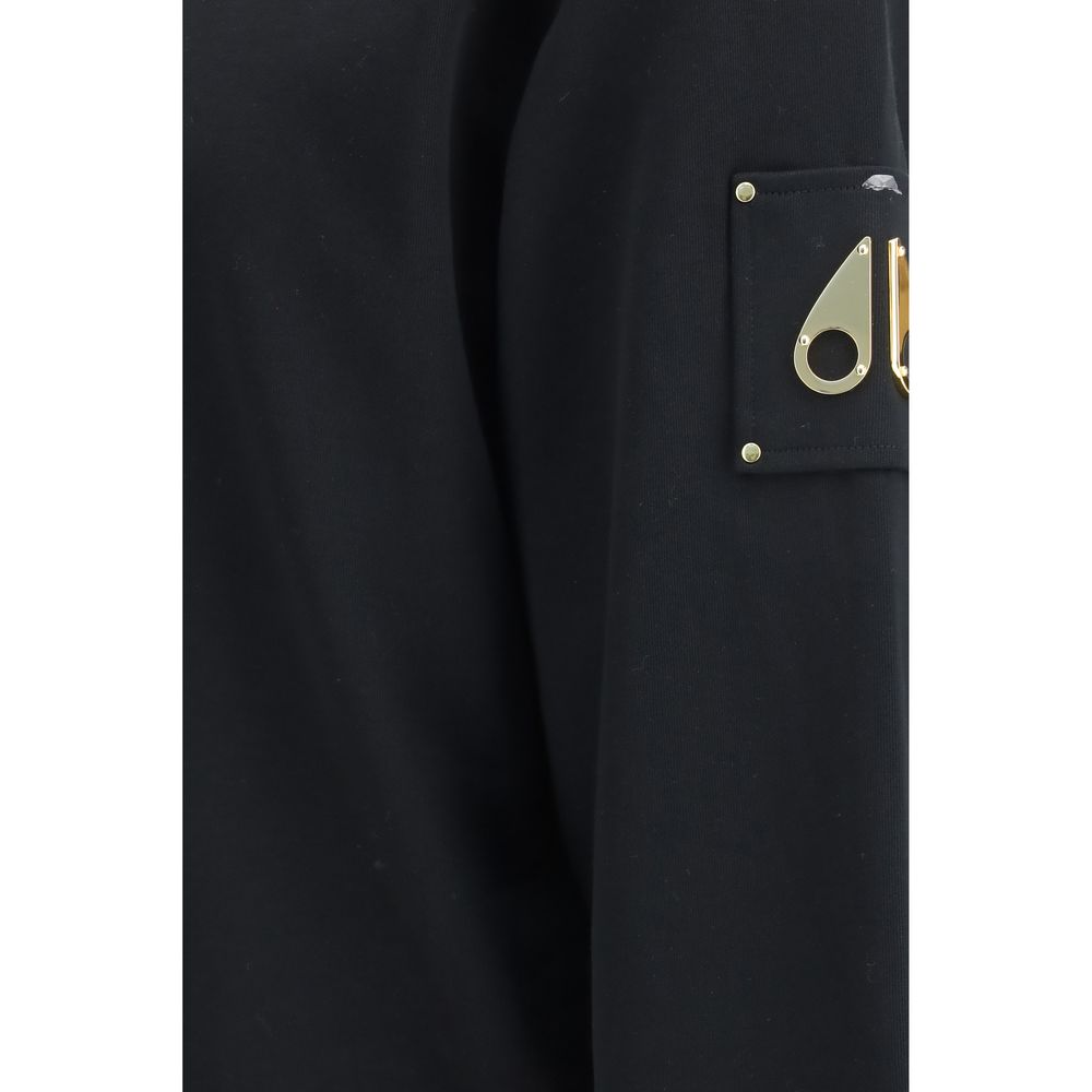 Moose Knuckles Hartsfield Black Cotton Sweatshirt