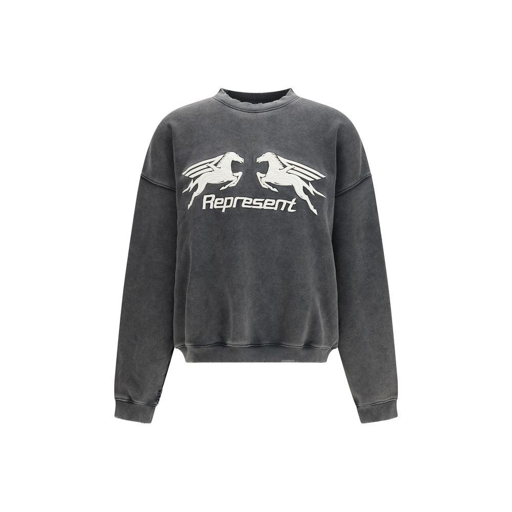 Represent Pegasus Sweatshirt in Gray Cotton