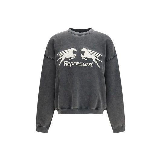Represent Pegasus Sweatshirt in Gray Cotton