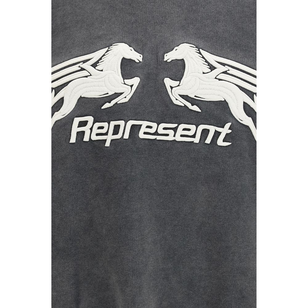 Represent Pegasus Sweatshirt in Gray Cotton