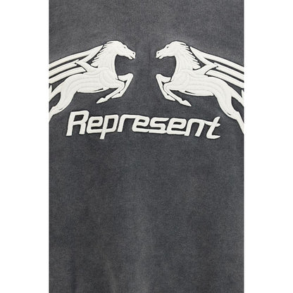 Represent Pegasus Sweatshirt in Gray Cotton