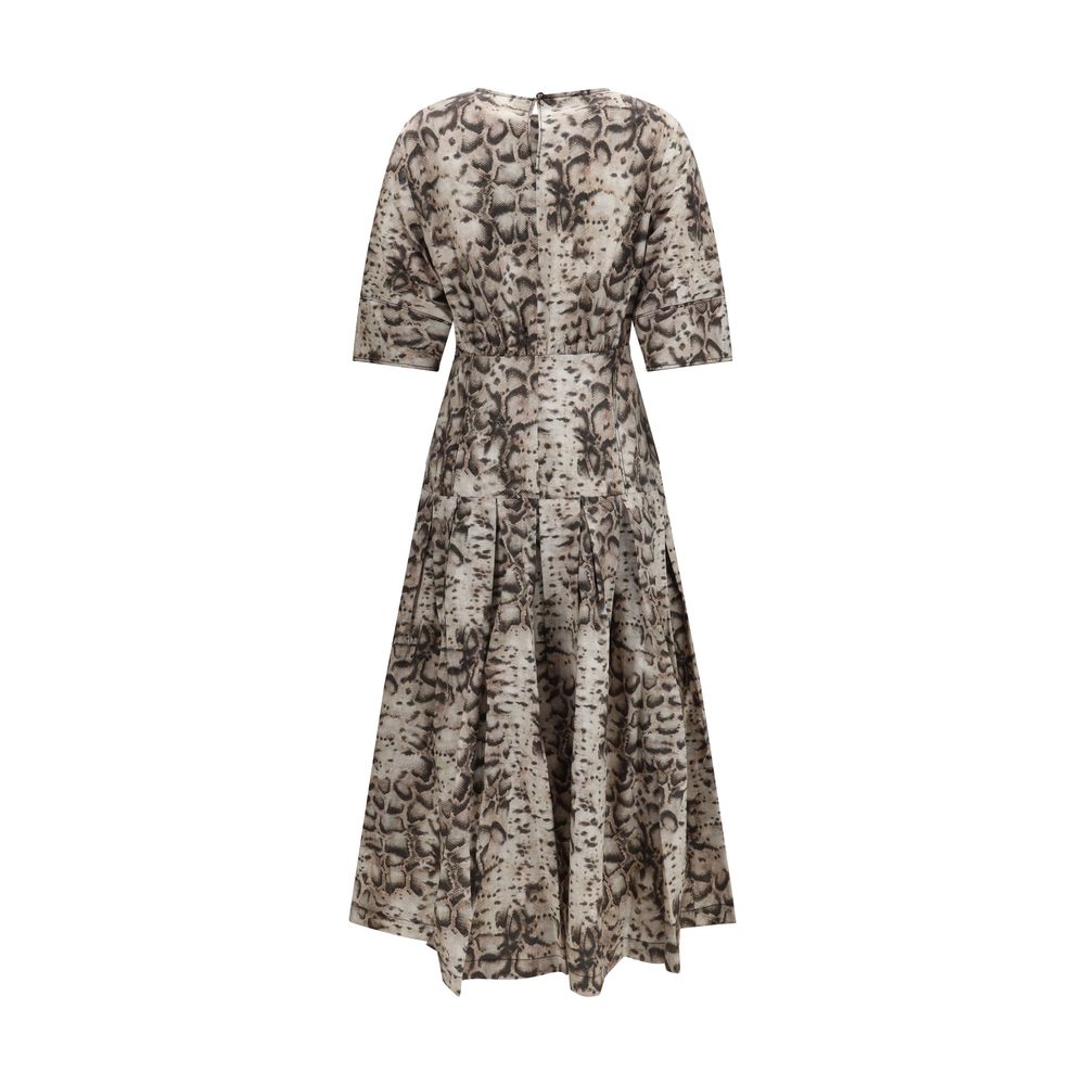 PINKO Novoli Printed Midi Dress - Bold Elegance Redefined