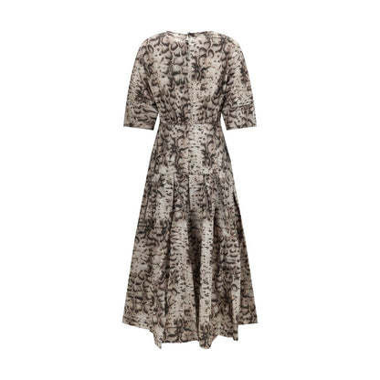 PINKO Novoli Printed Midi Dress - Bold Elegance Redefined
