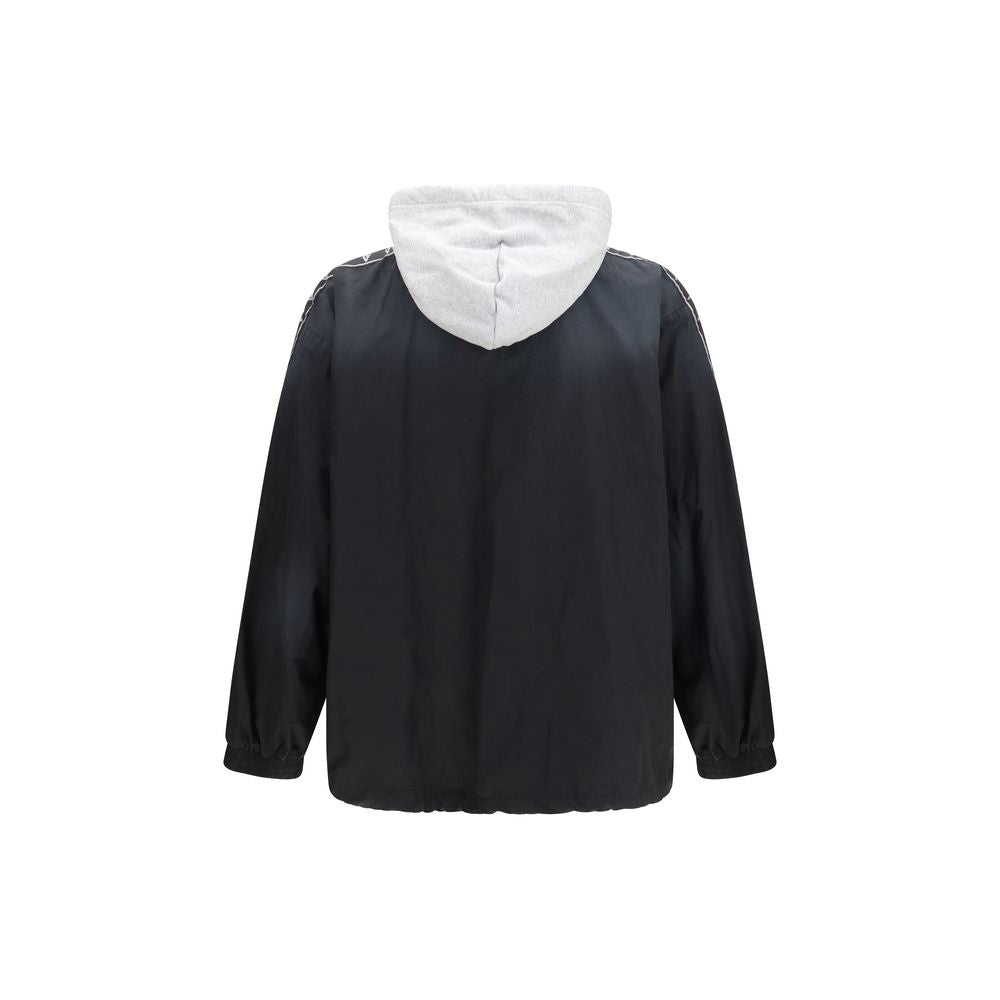 Balenciaga Black Layered Shell Track Jacket
