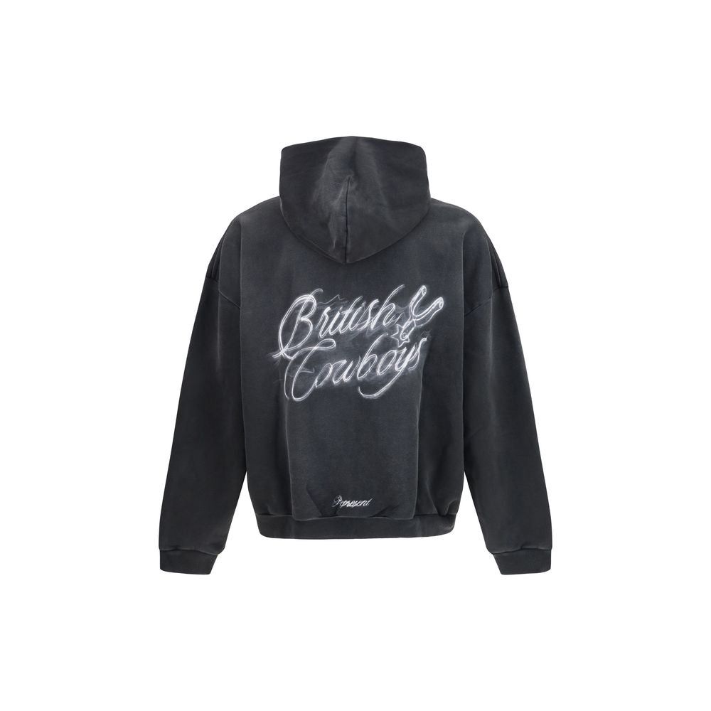Represent Gray Cotton Sweatshirt - The British Cowboys Hoodie
