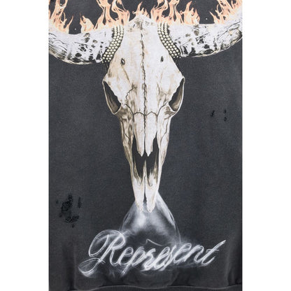 Represent Gray Cotton Sweatshirt - The British Cowboys Hoodie