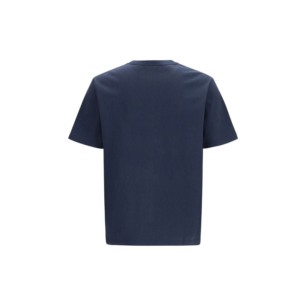 Maison Kitsuné Blue Cotton T-Shirt - Fox Head Comfort Tee