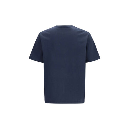 Maison Kitsuné Blue Cotton T-Shirt - Fox Head Comfort Tee