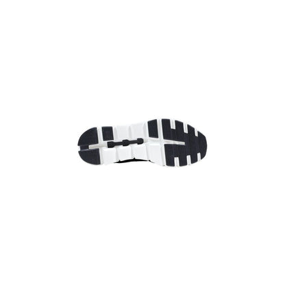 On Running Cloud 6 Black and White Recycled Polyester Athletic Sneakers