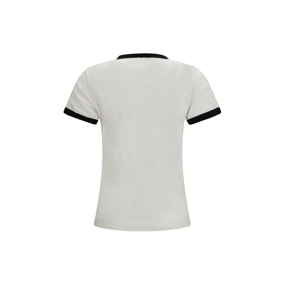 PINKO White Cotton T-Shirt: Effortless Elegance