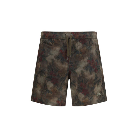 Herno Tropical Camouflage Ripstop Shorts