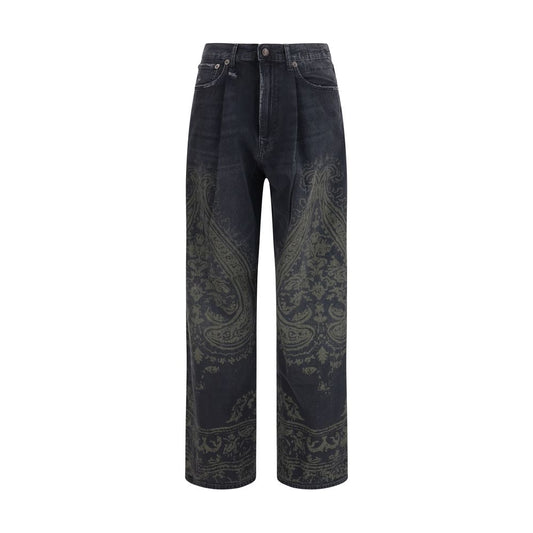 R13 Damon Black Cotton Jeans