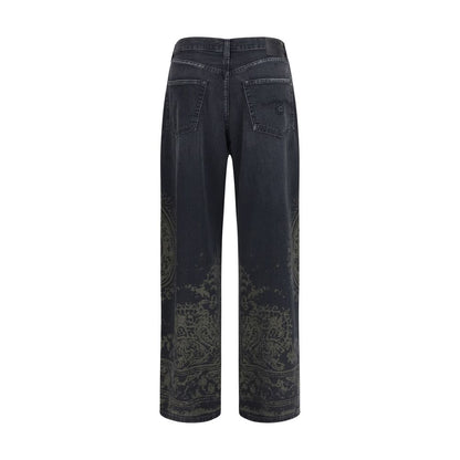R13 Damon Black Cotton Jeans