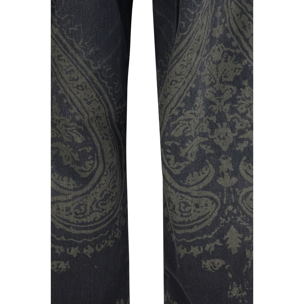 R13 Damon Black Cotton Jeans