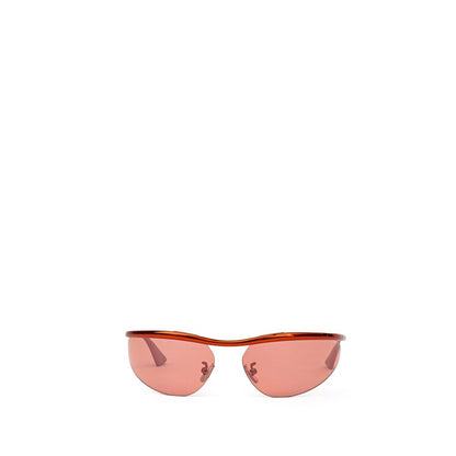 Bottega Veneta Men's Sunglasses – Orange Metal Frame, Mirrored Lenses