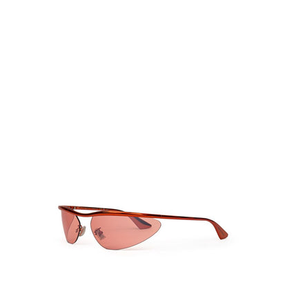 Bottega Veneta Men's Sunglasses – Orange Metal Frame, Mirrored Lenses