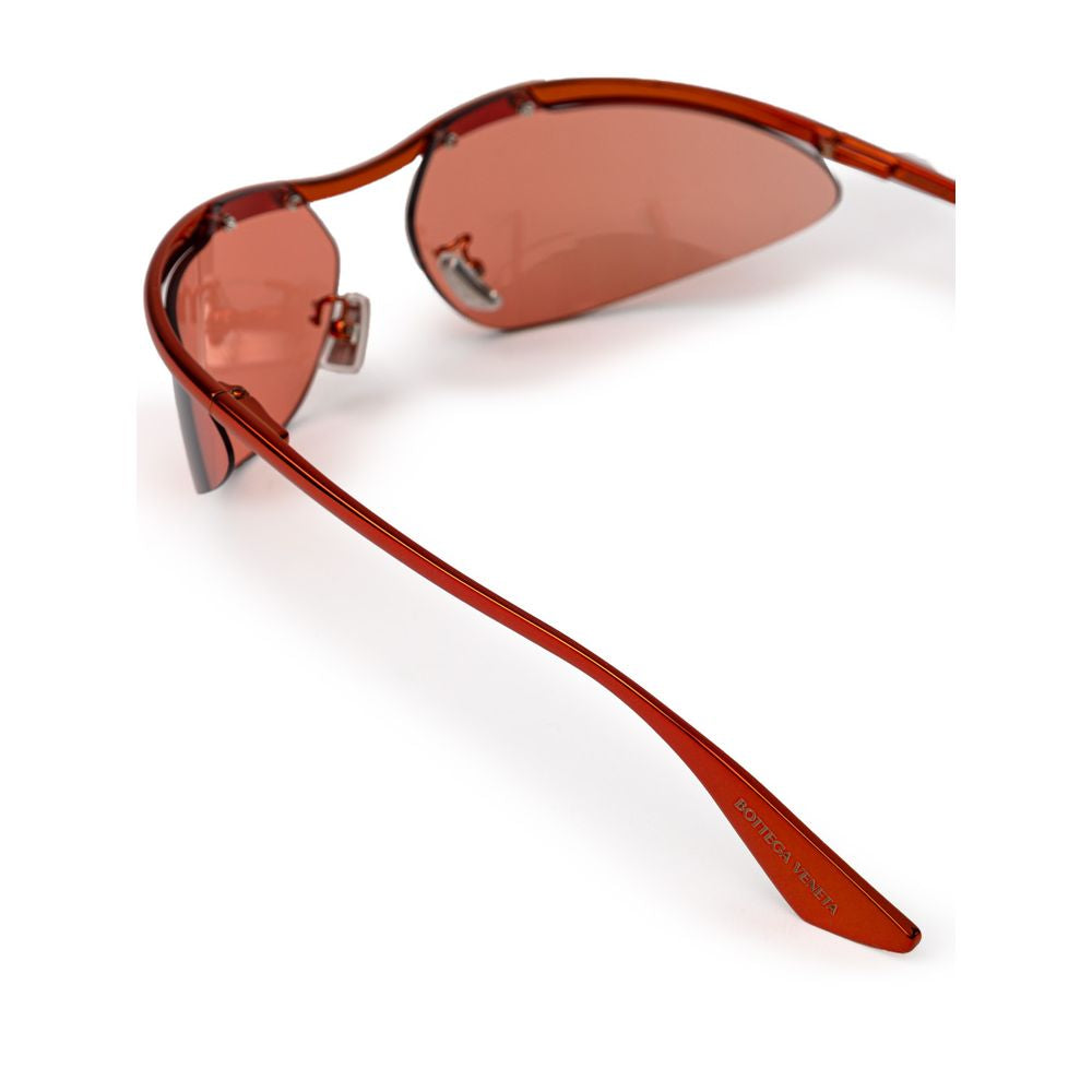 Bottega Veneta Men's Sunglasses – Orange Metal Frame, Mirrored Lenses