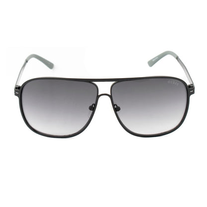 Guess Men’s Sunglasses – Black Metal Frame, Grey Degraded Lenses