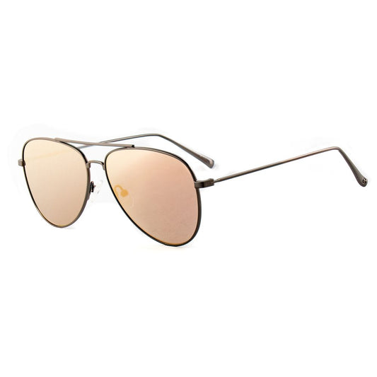 Guess Unisex Sunglasses – Black Metal Frame, Pink Lenses