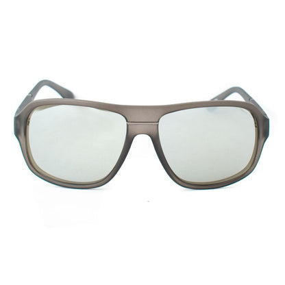 Guess Grey Resin Sunglasses – Stylish Round Frame, Mirrored Lenses