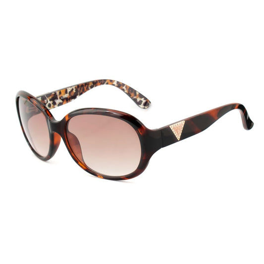 Guess Women’s Sunglasses – Brown Full-Rim Frame, Degraded Lenses
