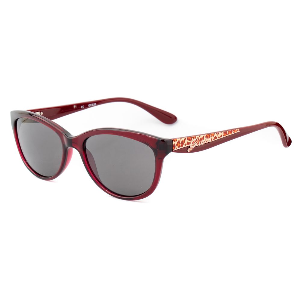 Guess Women’s Sunglasses – Red Acetate Frame, Grey Lenses