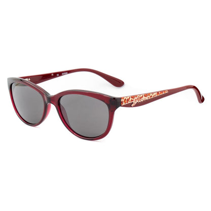 Guess Women’s Sunglasses – Red Acetate Frame, Grey Lenses