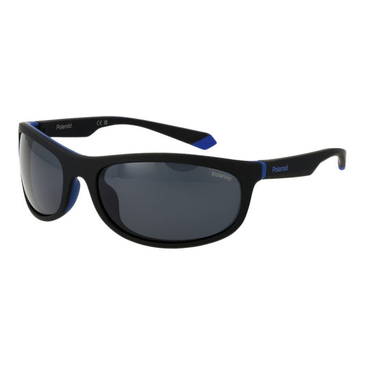 Polaroid Unisex Sunglasses – Black Plastic Frame, Grey Lenses