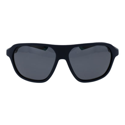 Polaroid Unisex Sunglasses – Blue Plastic Frame, Grey Lenses