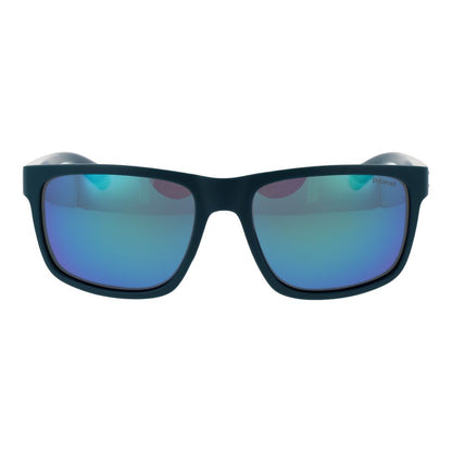 Polaroid Men's Bicolor Sunglasses – Green Plastic Frame, Grey Polarized Lenses