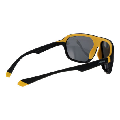Polaroid Unisex Sunglasses – Black Plastic Frame, Grey Polarized Lenses