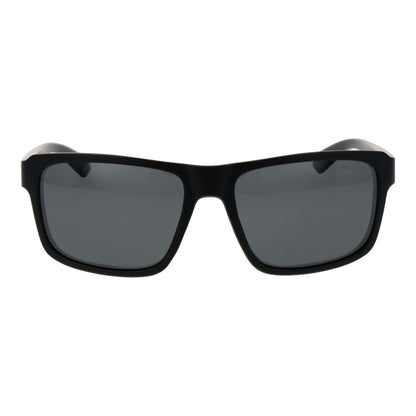 Polaroid Men's Sunglasses – Black Plastic Frame, Grey Polarized Lenses