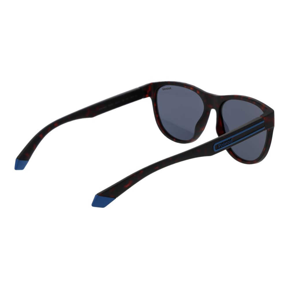 Polaroid Unisex Sunglasses – Brown Plastic Frame, Polarized Lenses