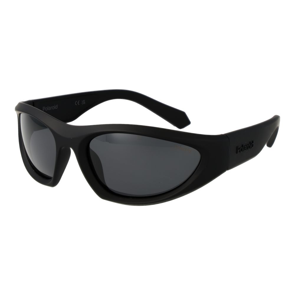 Polaroid Unisex Sunglasses – Black Plastic Frame, Grey Lenses
