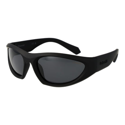 Polaroid Unisex Sunglasses – Black Plastic Frame, Grey Lenses