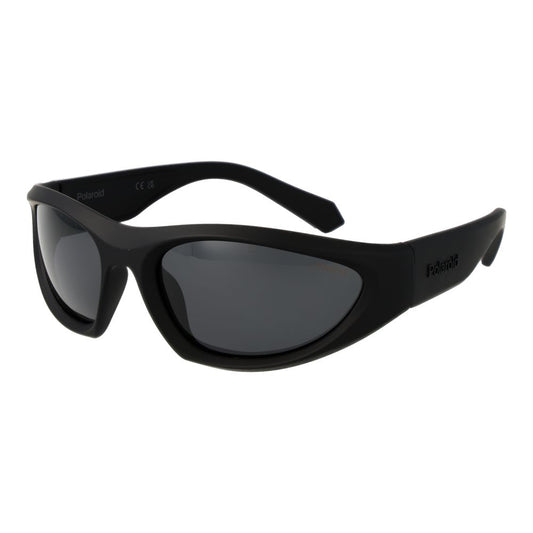 Polaroid Unisex Sunglasses – Black Plastic Frame, Grey Lenses