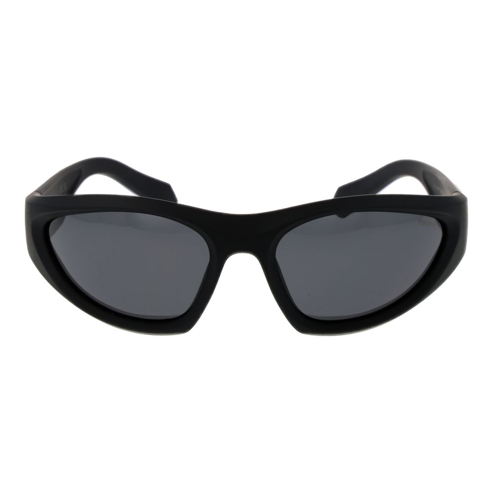 Polaroid Unisex Sunglasses – Black Plastic Frame, Grey Lenses
