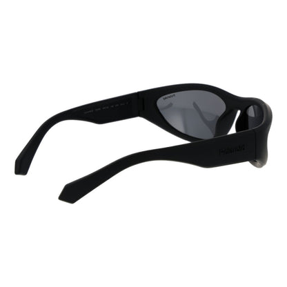Polaroid Unisex Sunglasses – Black Plastic Frame, Grey Lenses