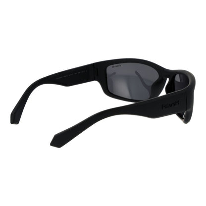 Polaroid Men's Sunglasses – Black Plastic Frame, Grey Polarized Lenses