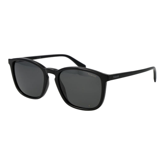 Polaroid Men’s Sunglasses – Black Plastic Frame, Grey Lenses