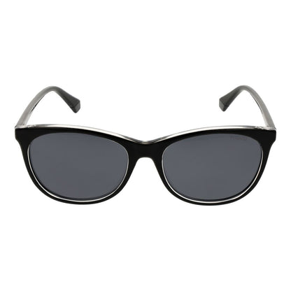 Polaroid Women’s Sunglasses – Black Plastic Frame, Grey Lenses
