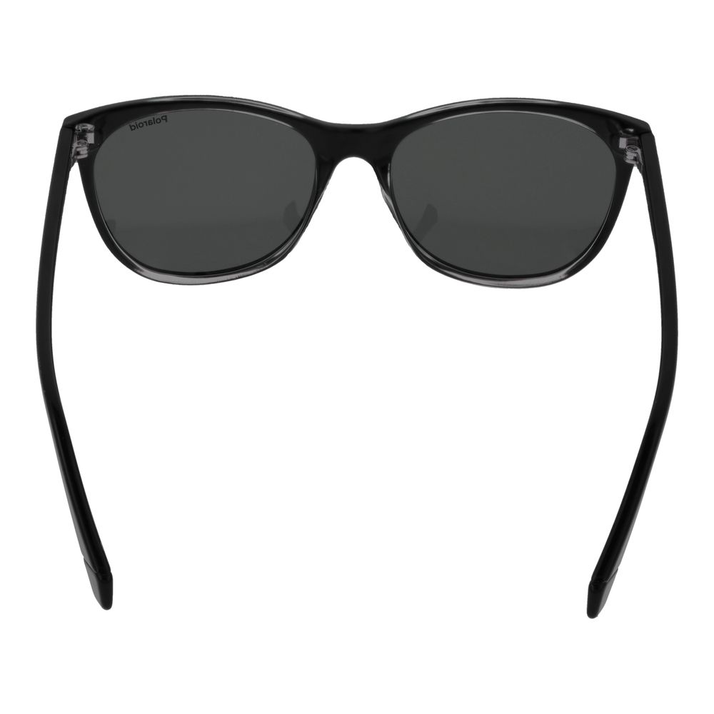 Polaroid Women’s Sunglasses – Black Plastic Frame, Grey Lenses