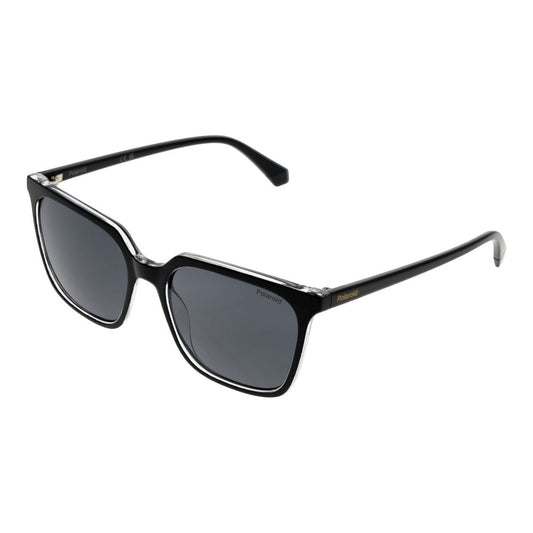 Polaroid Women’s Sunglasses – Black Plastic Frame, Grey Polarised Lenses