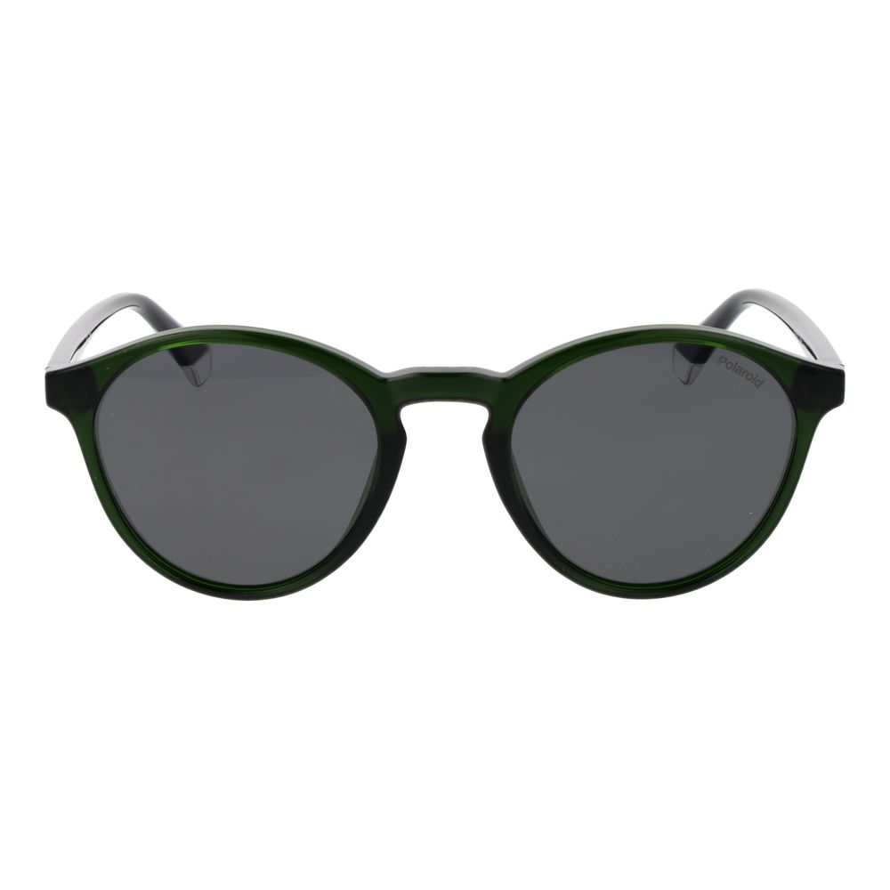 Polaroid Men's Sunglasses – Green Plastic Frame, Grey Polarized Lenses